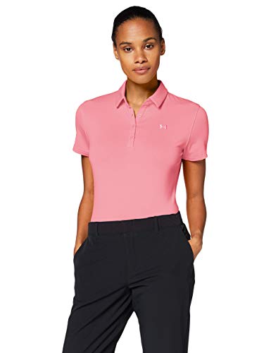 Under Armour Zinger Short Sleeve Camisa Polo, Mujer, Rosa, XL