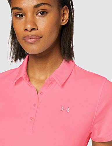 Under Armour Zinger Short Sleeve Camisa Polo, Mujer, Rosa, XL