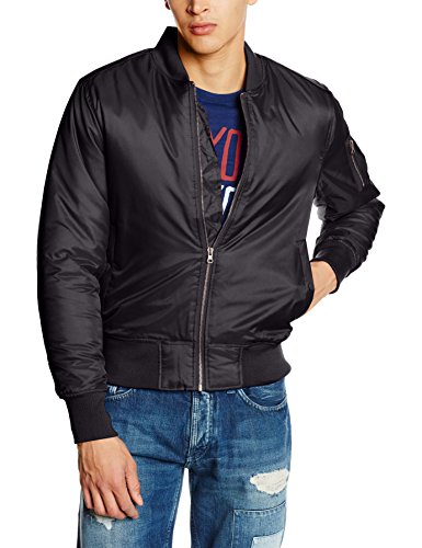 Urban Classics Basic Bomber Jacket, black, M para Hombre