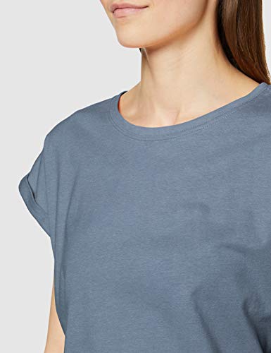 Urban Classics Ladies Extended Shoulder tee Camiseta, Azul Vintage, XXL para Mujer