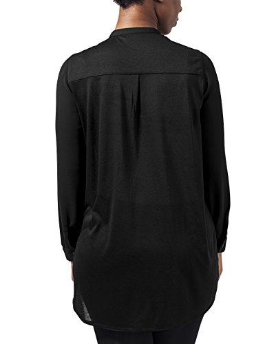 Urban Classics Ladies Hilo Chiffon Blouse Blusas, Negro (Black 7), S para Mujer