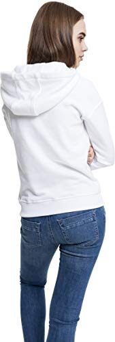 Urban Classics Ladies Hoody Sudadera con Capucha, Blanco (White), L para Mujer