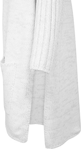 Urban Classics Ladies Oversized Cardigan Suter crdigan, Blanco/Gris, M para Mujer