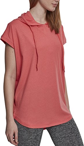 Urban Classics Ladies Sleeveless Jersey Hoody Camiseta, Coral, XS para Mujer