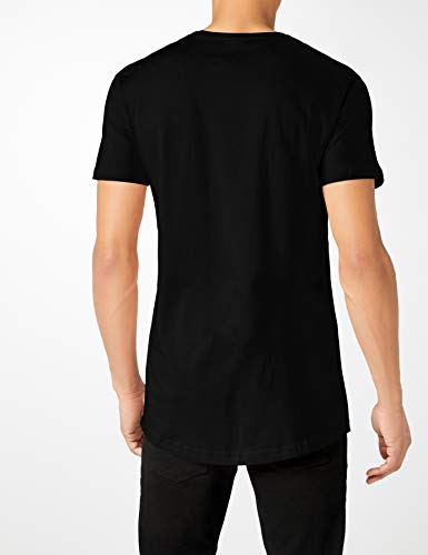 Urban Classics Shaped Long tee Camiseta, Negro (Black), 3XL para Hombre