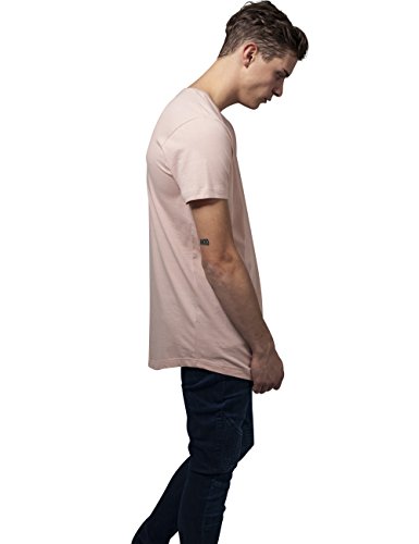 Urban Classics Shaped Long tee Camiseta, Rosa (Light Rose), L para Hombre