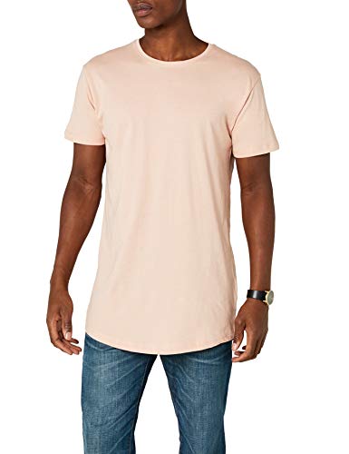 Urban Classics Shaped Long tee Camiseta, Rosa (Light Rose), L para Hombre