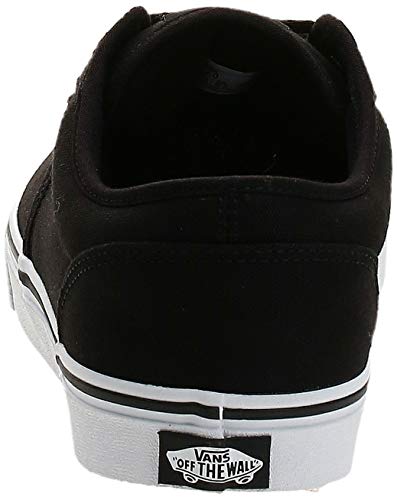 VANS Atwood, Zapatillas Hombre, Negro (Black/White Canvas 187), 44.5 EU