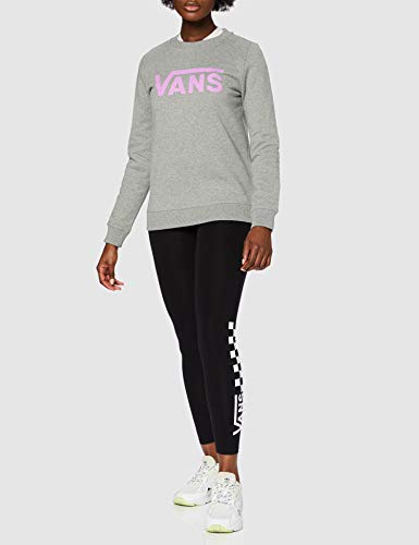 Vans Classic V Crew Sudadera, Cemento Heather, L para Mujer