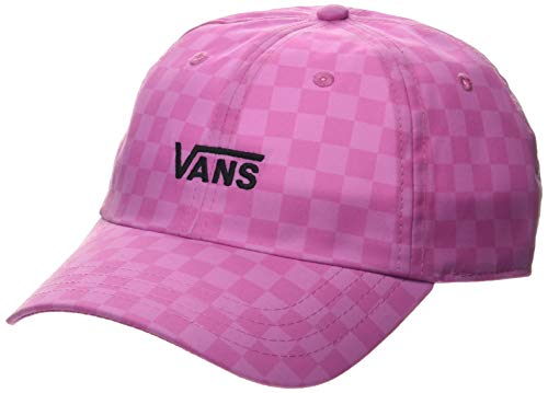 Vans Court Side Printed Hat Gorra de béisbol, Rosa (Fuchsia Pink Checkerboard Vdf), Talla Única (Talla del Fabricante: OS) para Mujer