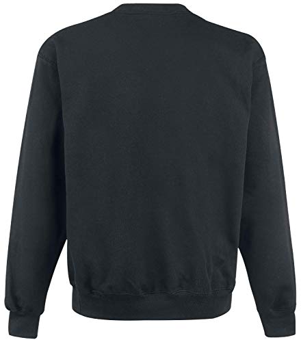 Vans Herren Classic Crew Sweatshirt, Schwarz (Black/white), Large