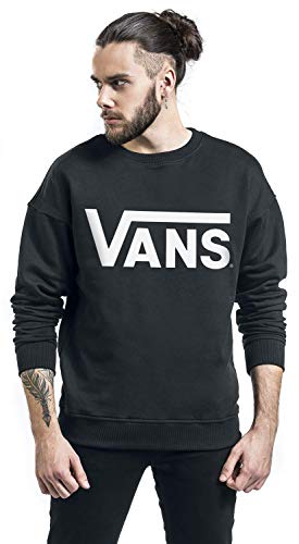 Vans Herren Classic Crew Sweatshirt, Schwarz (Black/white), X-Large