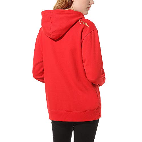 Vans Sudadera de mujer con capucha Brighton Roja, cód. VN0A4OTFIZQ rojo L