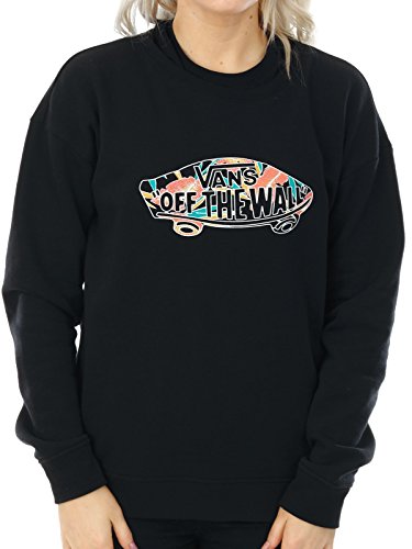 Vans Tropic Otw Crew Sudadera, Negro (Black Blk), X-Large para Mujer