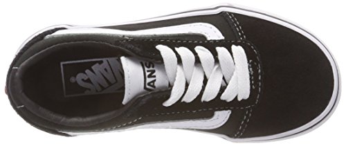 Vans Ward Suede/Canvas Zapatillas, Unisex Niños, Black/White Iju, 35 EU