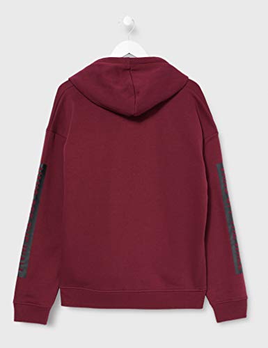 Vans_Apparel Wall Tangle Hoodie Capucha, Rojo (Burgundy), 40 (Talla del Fabricante: Large) para Mujer