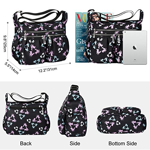 Vbiger Bolsos de Mujer Nylon Grande Bolso Bandolera Impermeable Bolso de Hombro Casual Bolsos de Mujer Bolso Shopper