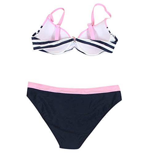 Vectry Traje de Baño Mujer Tallas Grandes Bikinis Victoria Secret Bikinis Victoria Secret Bañador Mujer 2019 Bañadores de Mujer Dos Piezas Sexy Tankini Push Up Traje de Baño Rosado