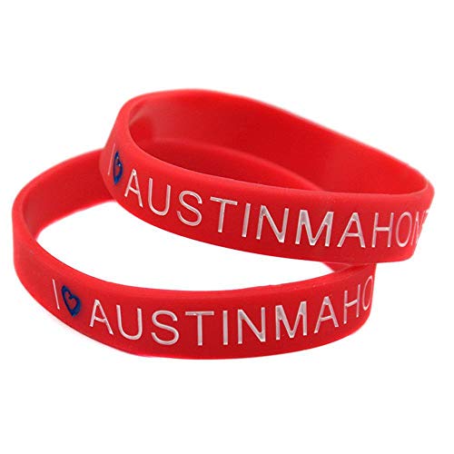 Vempires Pulsera Vox Pulseras Para Hombres Crossfit Mujer Pulsera Pulseras De Silicona Banda Musical Austin Mahone 10 PCS