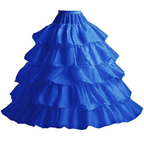 VERNASSA Vestido de Fiesta de la Boda Vestido de Falda Faldas 4-aro Slip Crinoline Underskirt para Mujeres