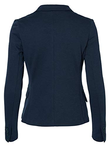 VERO MODA VMJULIA LS BLAZER DNM NOOS, Chaqueta de traje Mujer, Azul (Total Eclipse), 34