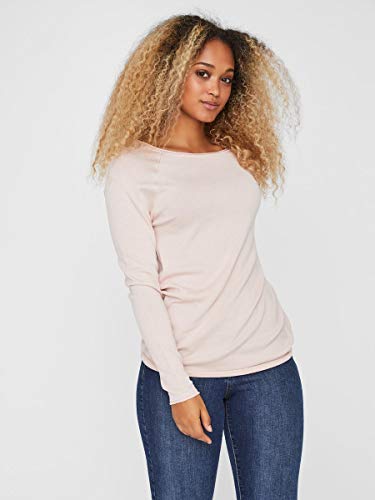 Vero Moda Vmnellie Glory LS Long Blouse Noos Suéter pulóver, Sepia Rose, XL para Mujer