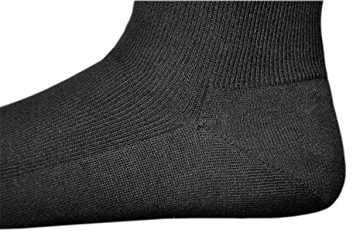 vitsocks Calcetines Sin Elástico 98% Algodón Mujer (3 PARES) Sin Presión Hinchazón Leve, negro, 39-42