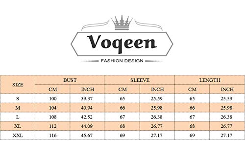 Voqeen Camisa de Manga Larga Tallas Grandes Mujer Camisas Estampado de Moda de Mujer Verano Camisas Blusas Tops Cold Shoulder Blusa Camisa Algodón Shirts (XXL, Ejercito Verde)