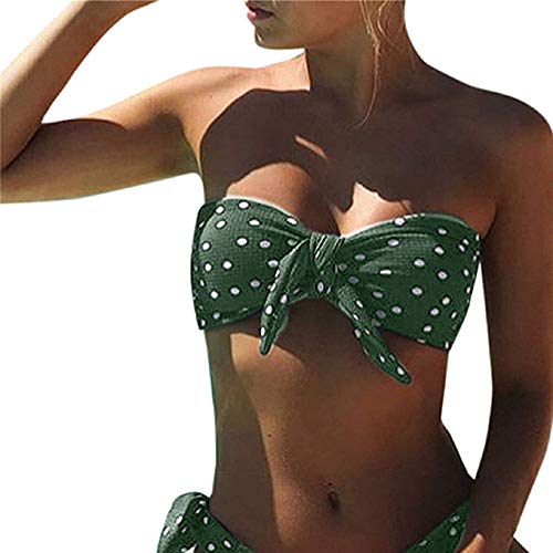 Voqeen Trajes de baño de Mujer Sexy Dot Print Kink Bikini Sets