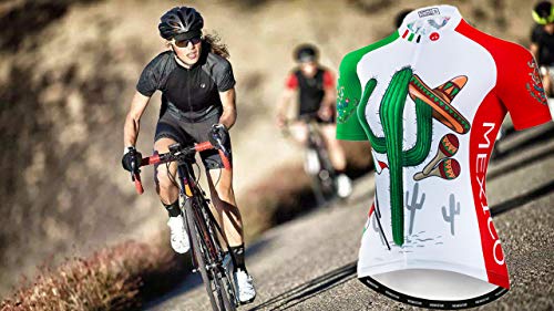 Weimostar - Camisas de ciclismo para mujer, transpirable, antisudor, secado rápido, manga corta, uniformes para bicicleta