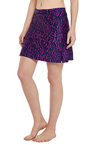 Westkun Falda de Golf Tenis Skort Mujer Negra Negra Pantalón Ropa Padel Running Corta Moda Deportivas Short(Punto Rosa,XXL)