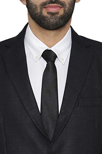 WINTAGE 100% de Boda de Lino y de la Tarde de los Hombres 2 Pc Traje: Negro, XXXX-Large