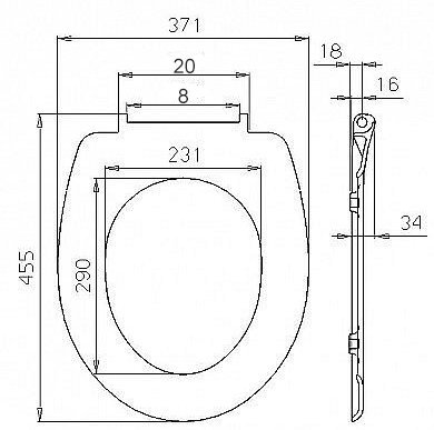 WOLTU Asiento de Inodoro Duroplástico WC Tapa y Asiento para Inodoro con Cierre Suave Fácil Instalación 2512