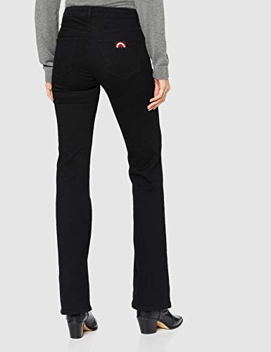 Wrangler Flare Vaqueros evasé, Negro (Retro Black 111), W30/L34 (Talla del Fabricante: 30/34) para Mujer