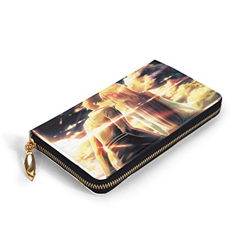 XCNGG Sword Art Online Anime Wallet Wallet Los Estuches de Cuero para Tarjetas de crédito para Hombres y Mujeres Son exclusivos Personalizados, Personalizados para Bricolaje, Carteras de Moda, Unisex