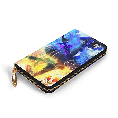 XCNGG Sword Art Online Anime Wallet Wallet Los Estuches de Cuero para Tarjetas de crédito para Hombres y Mujeres Son exclusivos Personalizados, Personalizados para Bricolaje, Carteras de Moda, Unisex