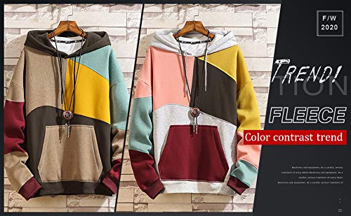 XIAOYAO Hombre Sudadera con Capucha Deportiva Manga Larga Hoodie