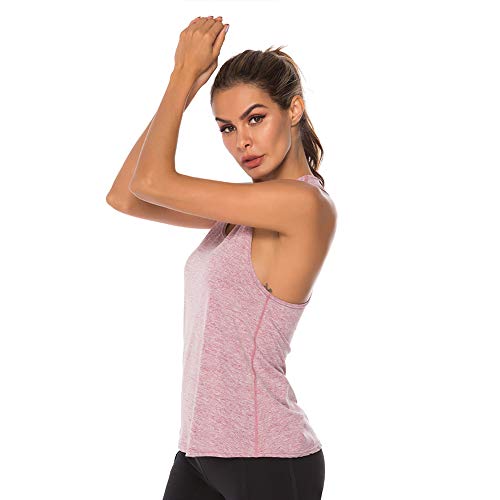 Xing Dong Sports Camiseta de Tirantes para Mujer, Deportiva de Tirantes para Mujer Mujer UA Knockout Tank, Camiseta de Tirantes (Gray, L)