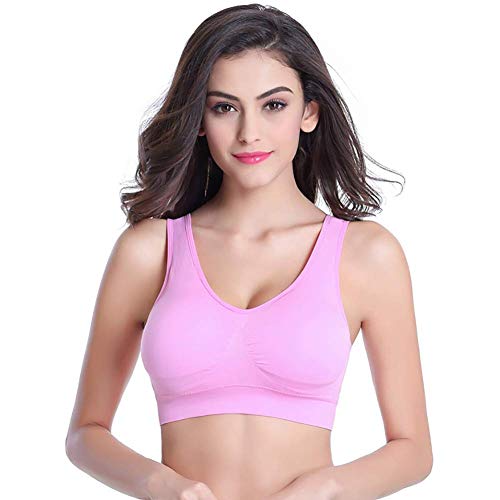 XYSQWZ Sujetador Deportivo para Mujer Crop Top Comfort Niñas En Yoga Bralette Ocio Stretch Tops Chaleco 2/3 Pack H M