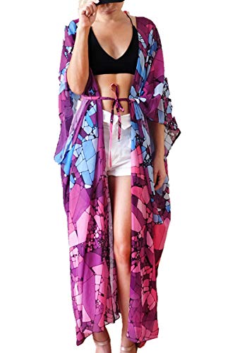 YouKD Kimono Suelto de Verano Playa Bohemia Vestido de Bikini Cárdigan Talla Grande para Mujer