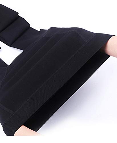 Yulaixuan mujeres 2 pares de pantimedias de talla grande 120 Denier medias opacas reforzadas pantalones gruesos con patas polainas de invierno (1 piel y 1 negro, Talla extra)