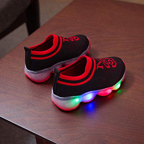 YWLINK Zapatos De Luz Led NiñOs Y NiñAs Zapatillas De Malla Transpirables Antideslizantes Fiesta Zapatos Intermitentes Nuevo Zapatos Casuales Regalo De CumpleañOs Zapatos Luminosos