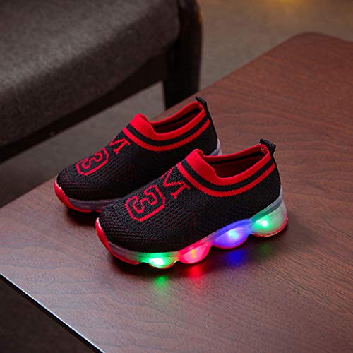 YWLINK Zapatos De Luz Led NiñOs Y NiñAs Zapatillas De Malla Transpirables Antideslizantes Fiesta Zapatos Intermitentes Nuevo Zapatos Casuales Regalo De CumpleañOs Zapatos Luminosos