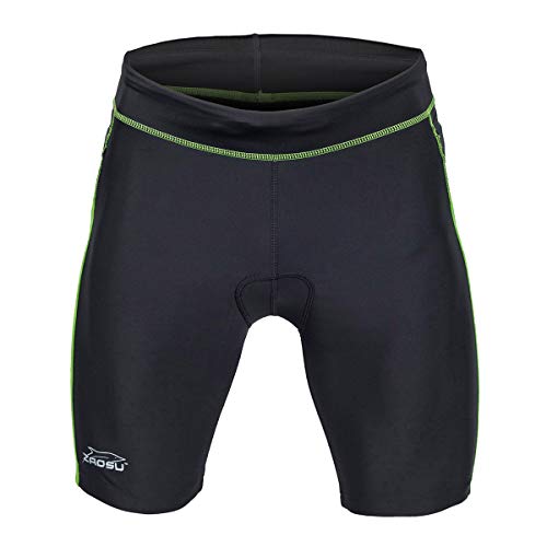 ZAOSU Trishort Z-Revolution | Pantalones de triatlón de dos piezas, Hombre, negro / verde, xxx-large