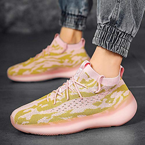 Zapatillas Moda Running para Hombre Deportivas Hombre Mujer Zapatos para Correr Gimnasio Sneaker Aire Libre y Deportes Calzado Pink 40