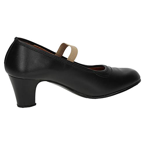 ZAPATOP 24 Baile Profesional NIÑA Zapatos TACÓN Negro 36