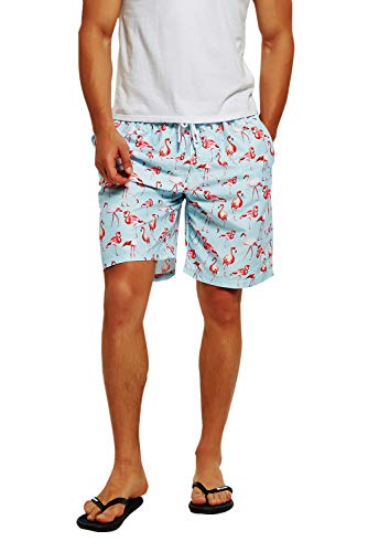 ZHYIF Teenagers Juniors Teen Boys Shorts de natación Shorts de natación con Cintura elástica Deportes Hawaiian Beach Tropical Board Shorts Traje de baño Traje de baño Shorts Beachy Flamingo