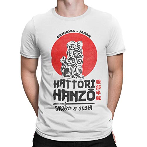 2242-Camiseta Premium, Hattori Hanzo (Melonseta) Blanco L