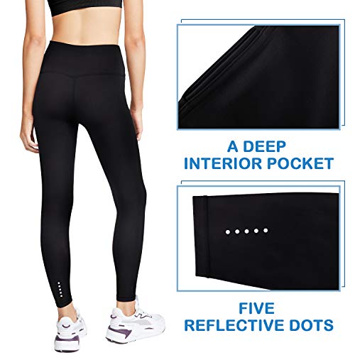 3W GRT Leggins Mujer,Ropa Deportiva Mujer,Mallas de Deporte de Mujer,Pantalones Mujer,Pantalón Deportivo para Mujer,Cintura Alta Pantalones Deportivos para Running,Estiramiento,Yoga (Negro-109, XL)