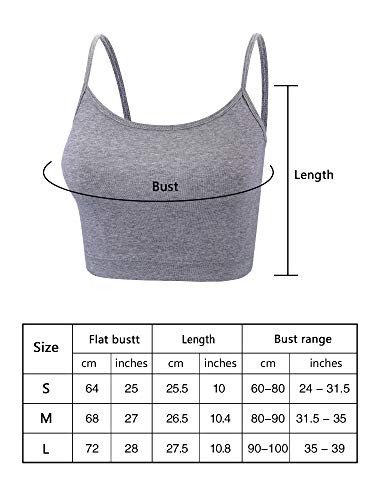 4 Piezas de Camisolas Básicas Camistas sin Mangas Deportivas de Racerback para Mujeres (Color Set 3, Medium)